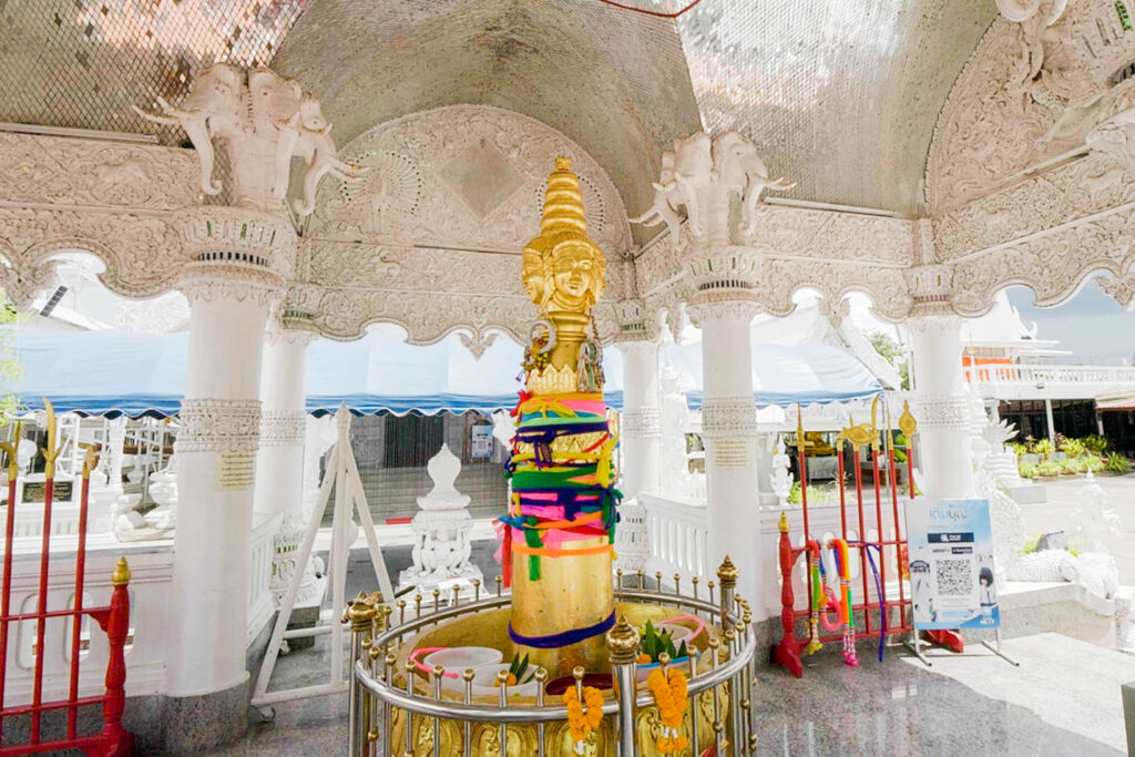 เสาพระหลักเมืองจังหวัดน่าน ในพื้นที่วัดมิ่งเมือง