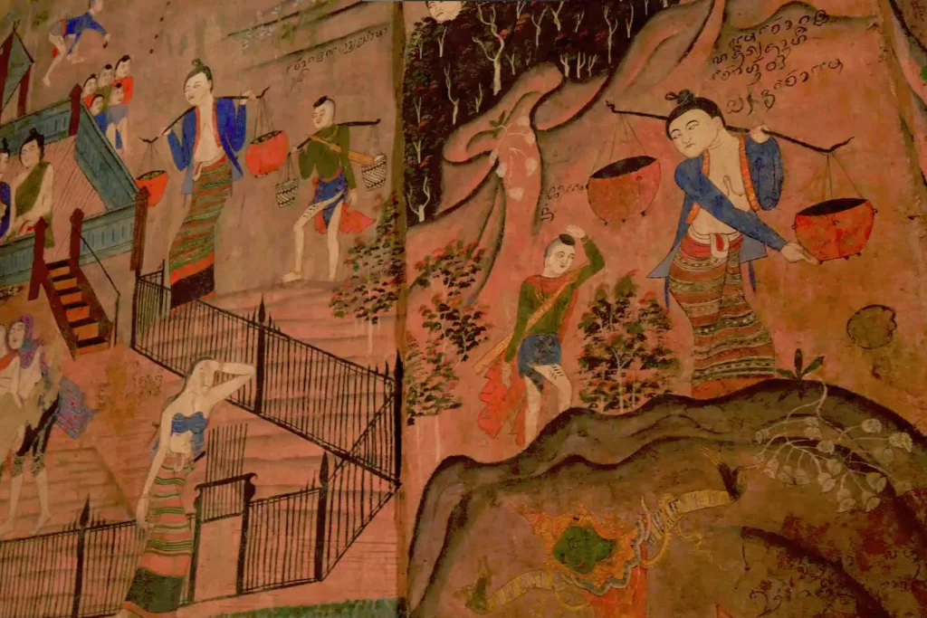 ภาพวาดฝาผนังวัดภูมินทร์