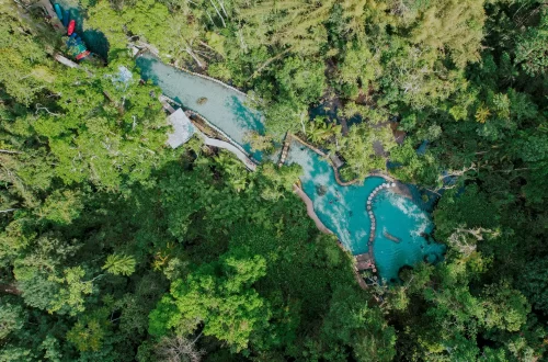 ภาพมุมสูงป่าต้นน้ำบ้านน้ำราด